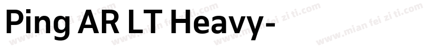 Ping AR LT Heavy字体转换